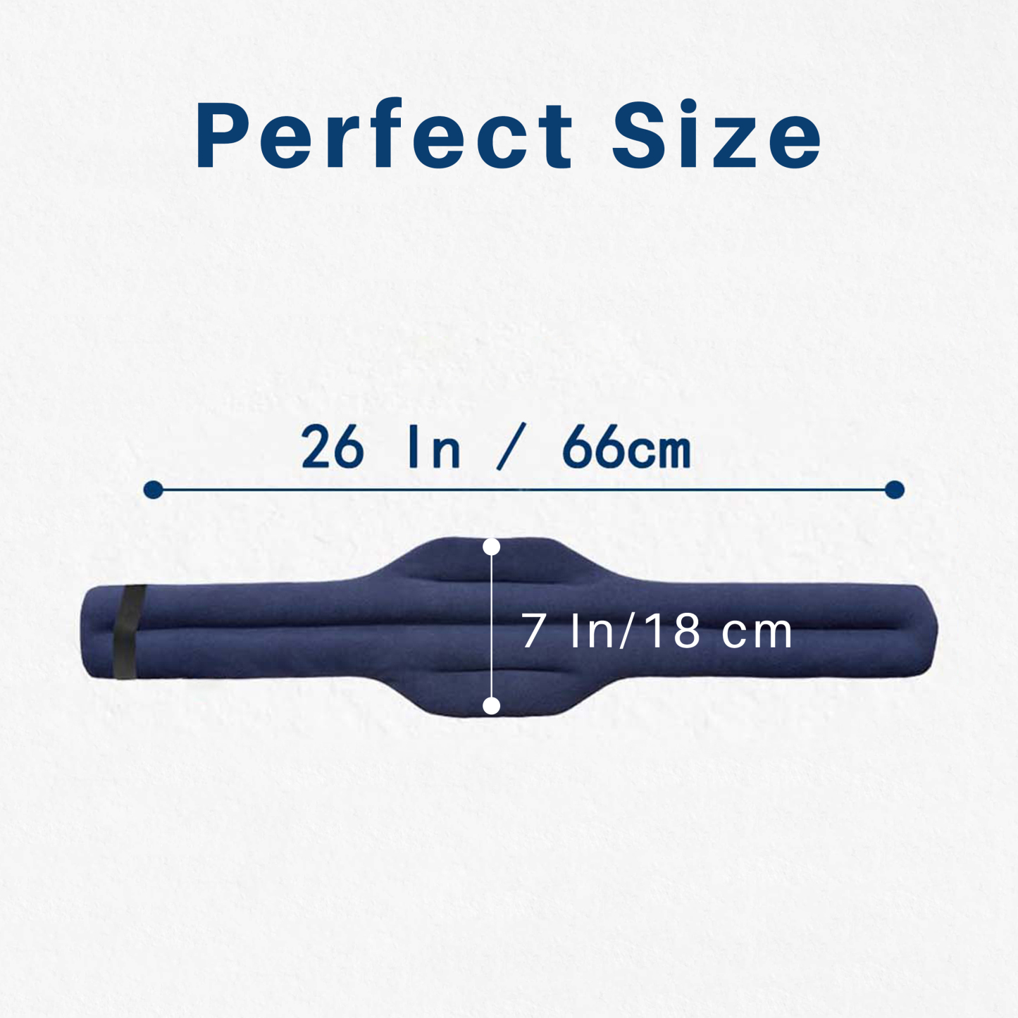 Microwave Heating Pad, Microwavable Heated Neck and Shoulder Wrap, Hands-Free Weighted Moist Hot or Cool Pack, Soft Fleece Cover and Flaxseed Filling