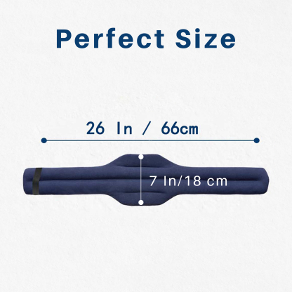 Microwave Heating Pad, Microwavable Heated Neck and Shoulder Wrap, Hands-Free Weighted Moist Hot or Cool Pack, Soft Fleece Cover and Flaxseed Filling