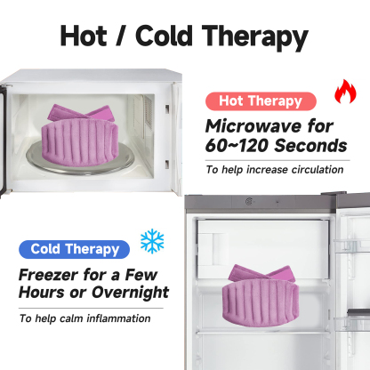 Microwavable Heating Wrap for Lower Back, Waist, and Shoulder – Microwave Heated Pack with Moist Heat for Waist