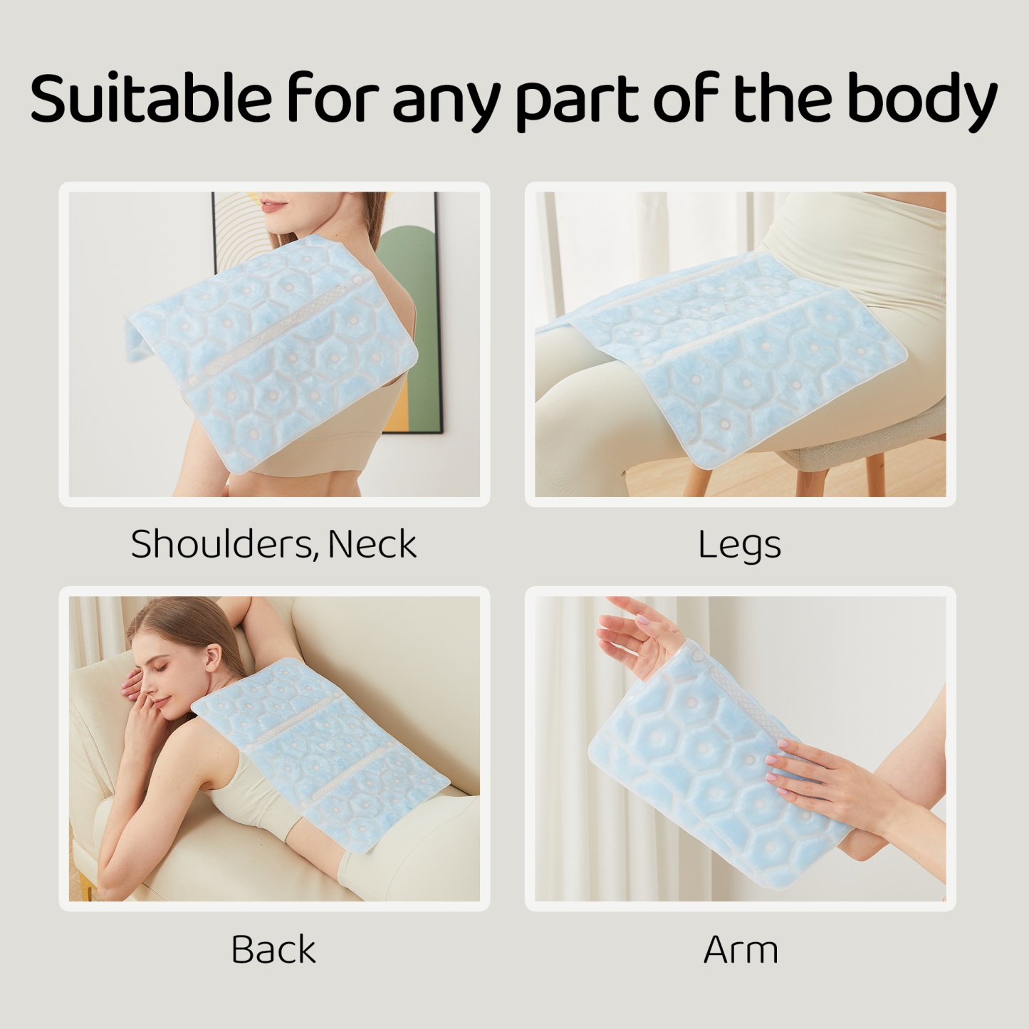 Ice Pad, Cooling Mat Reusable, No-Sweat Cooling Pad for Heat Protection, Perfect for Pets, Adults - Ideal for Indoor/Outdoor Use