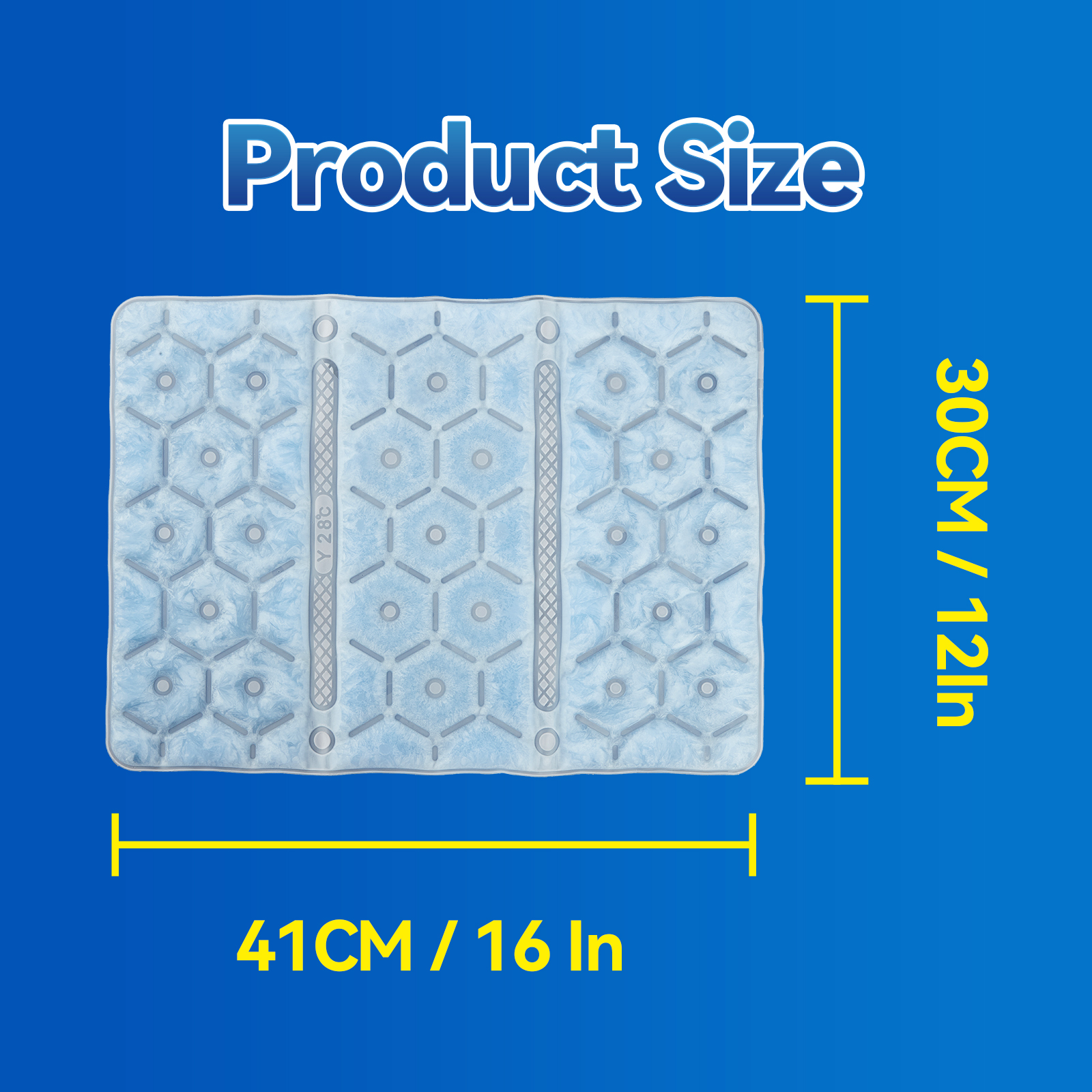 Ice Pad, Cooling Mat Reusable, No-Sweat Cooling Pad for Heat Protection, Perfect for Pets, Adults - Ideal for Indoor/Outdoor Use