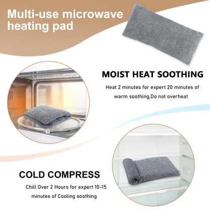 Heating Pad Microwavable with Washable Cover, Microwave Heating Pad for Relax, Moist Heating Pad for Relax, Warm Cold Compress, Keep Warm In Autumn And Winter