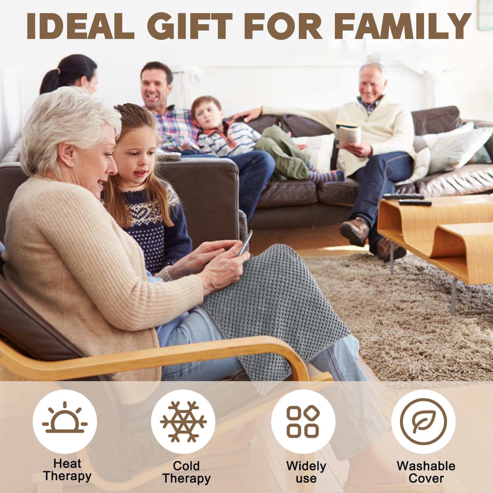 Heating Pad Microwavable with Washable Cover, Microwave Heating Pad for Relax, Moist Heating Pad for Relax, Warm Cold Compress, Keep Warm In Autumn And Winter