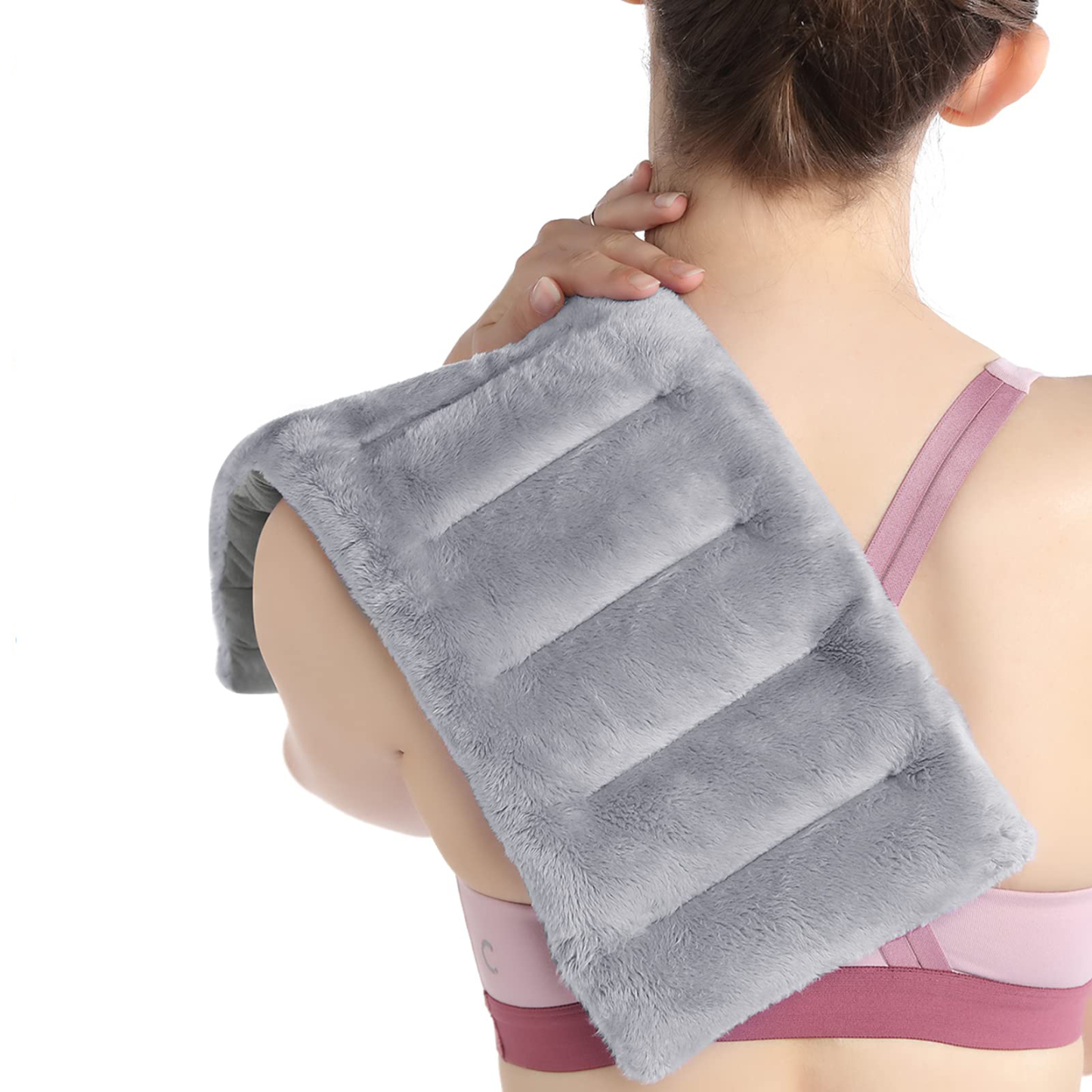 Microwave Heating Pad, 7x18" Microwavable Heating Pads for Neck and Shoulder, Heating Pad Microwavable Moist Heat Pack, Warm Compress