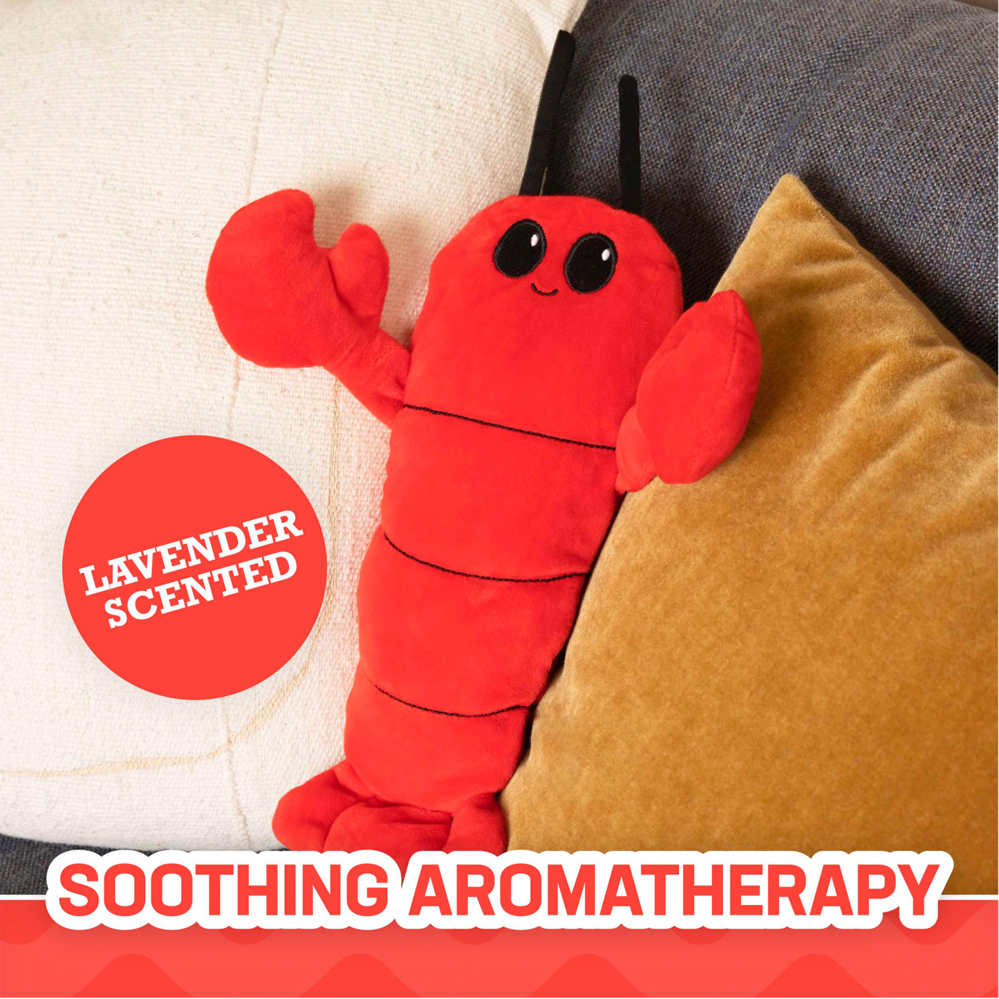 1pc Microwave Heating Pads For Cramps, Lobster Heating Pad, Hot Cold Pack, Microwavable Animals