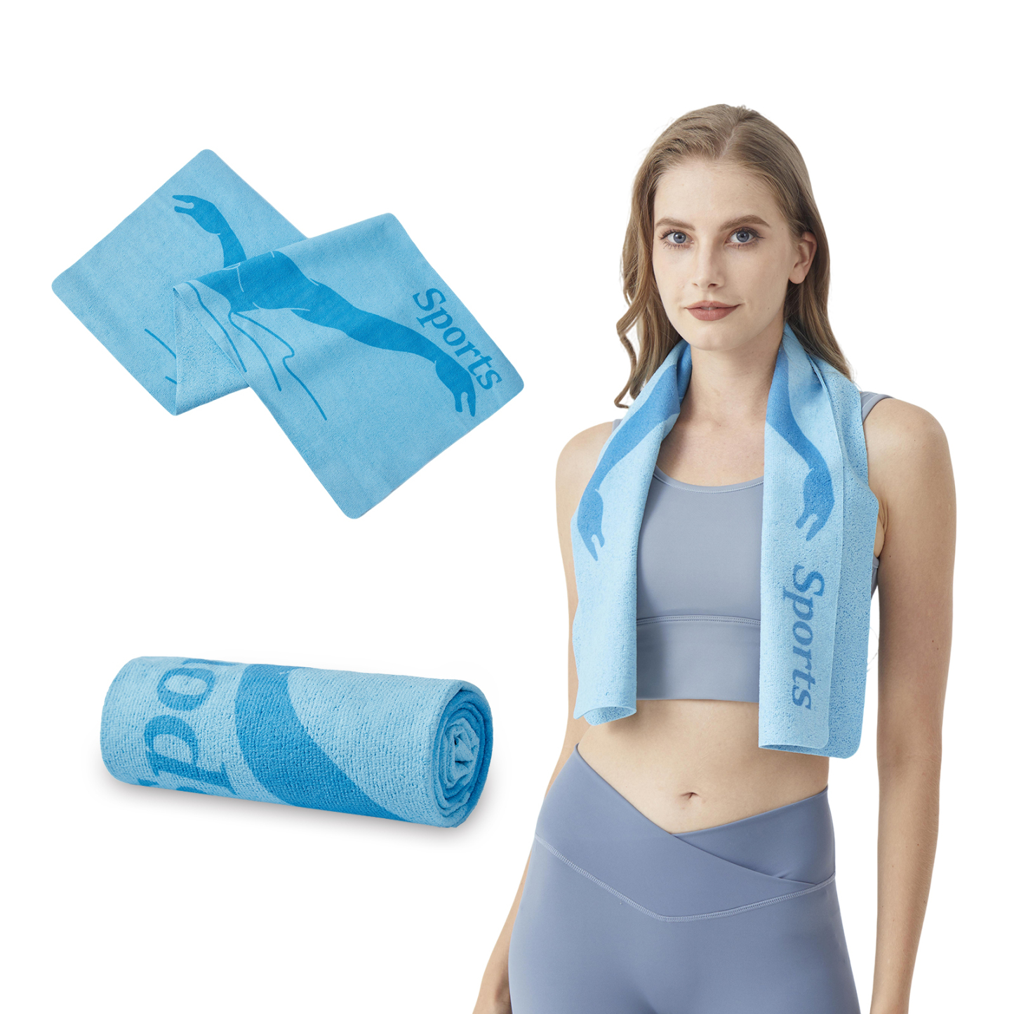 Cooling Towels 40 X 8 in, Reusable Chilly Towels, Sports and Outdoors Ice Towel for Yoga, Sport, Running, Instant Cooling, Quick-Drying, Super Absorbent