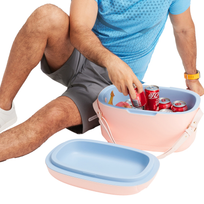 Cooler Box, Ice Cooler, Ice Chest Cooler, Hard Chest Box with Handles, Portable Coolers, for Beach, Drink, Beverage, Camping, Picnic, Fishing, Boat, Barbecue, Outdoor