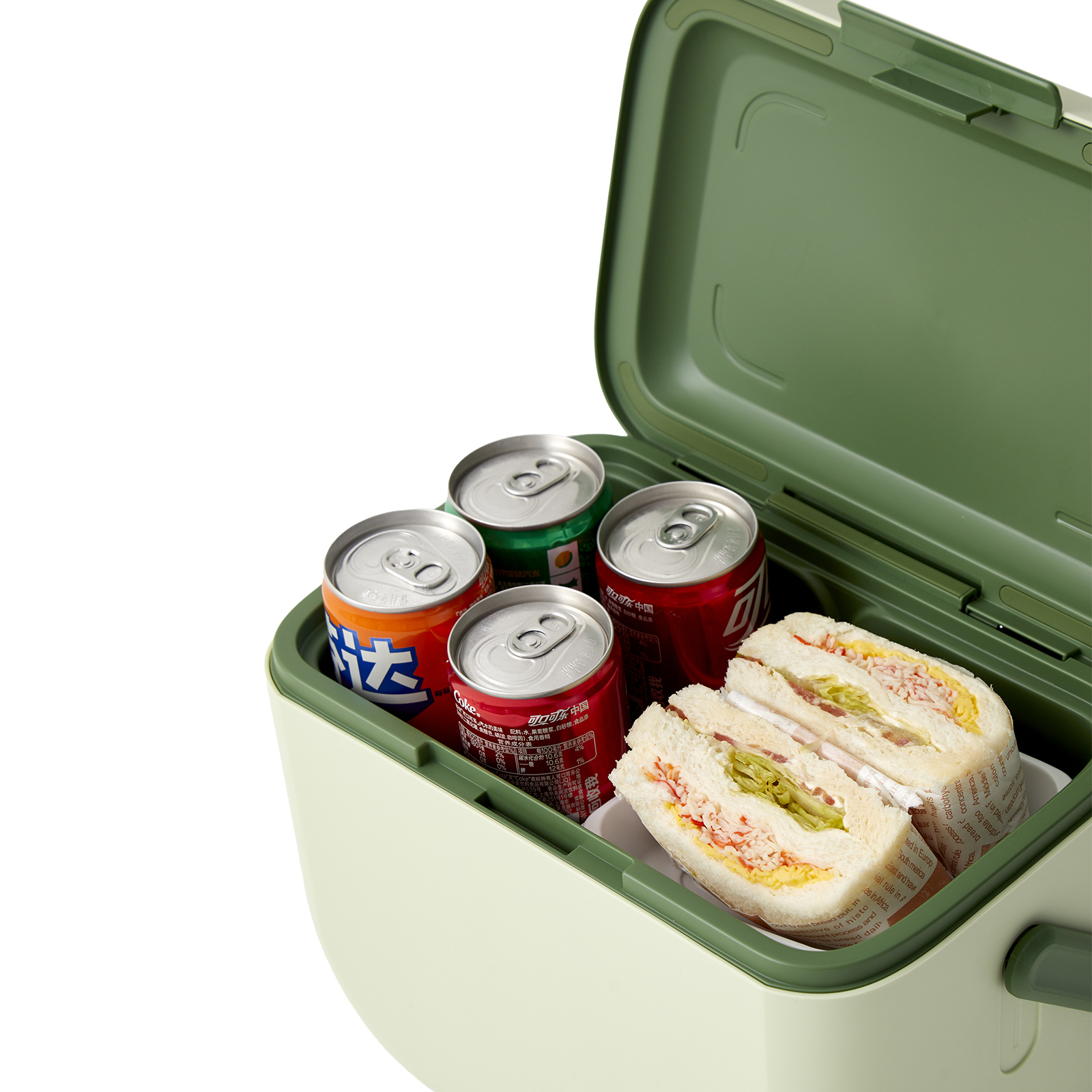 Cooler Box With 6 Ice Packs, Ice Cooler, Ice Chest Cooler, Hard Chest Box with Handles, Portable Coolers, for Beach, Drink, Beverage, Camping, Picnic, Fishing, Boat, Barbecue, Outdoor