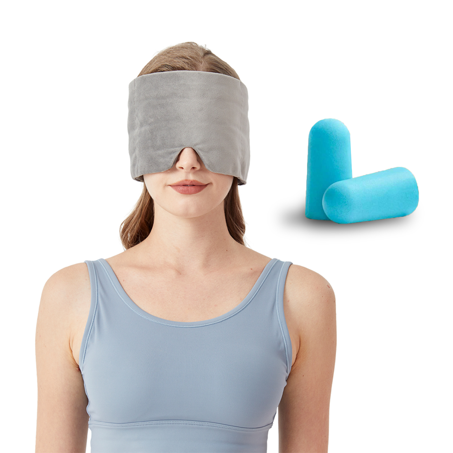 Weighted Eye Mask for Sleeping Washable Blackout Gravity Sleep Masks Soft Gentle Pressure Blindfold Night Eye Covers for Side Sleeper Meditation Women Men Travel Essentials