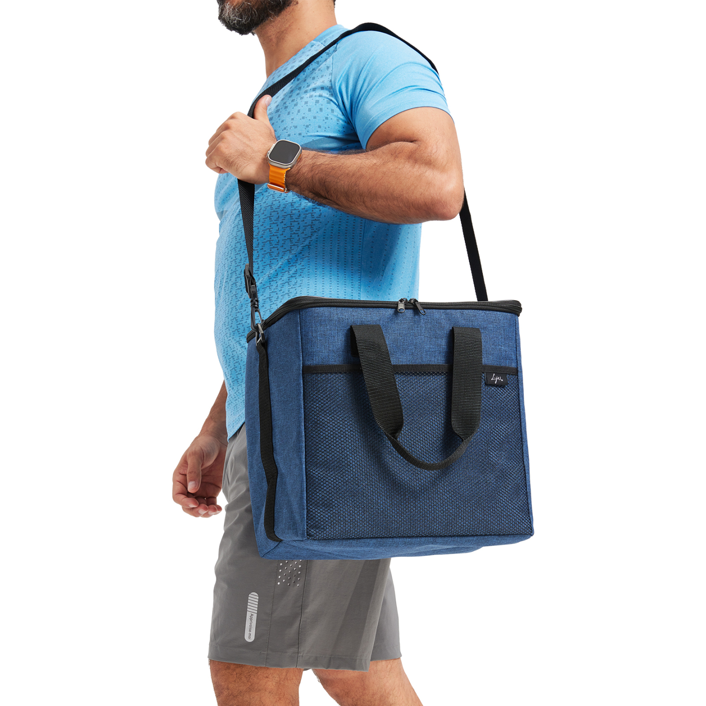 20L Insulated Cooler Bag, Shopping Bags, Thermal, Zipper, Collapsible, Tote, Cooler, Food Transport hot and Cold, Camping, delivery Groceries Freezer, Beach or Picnic Bags