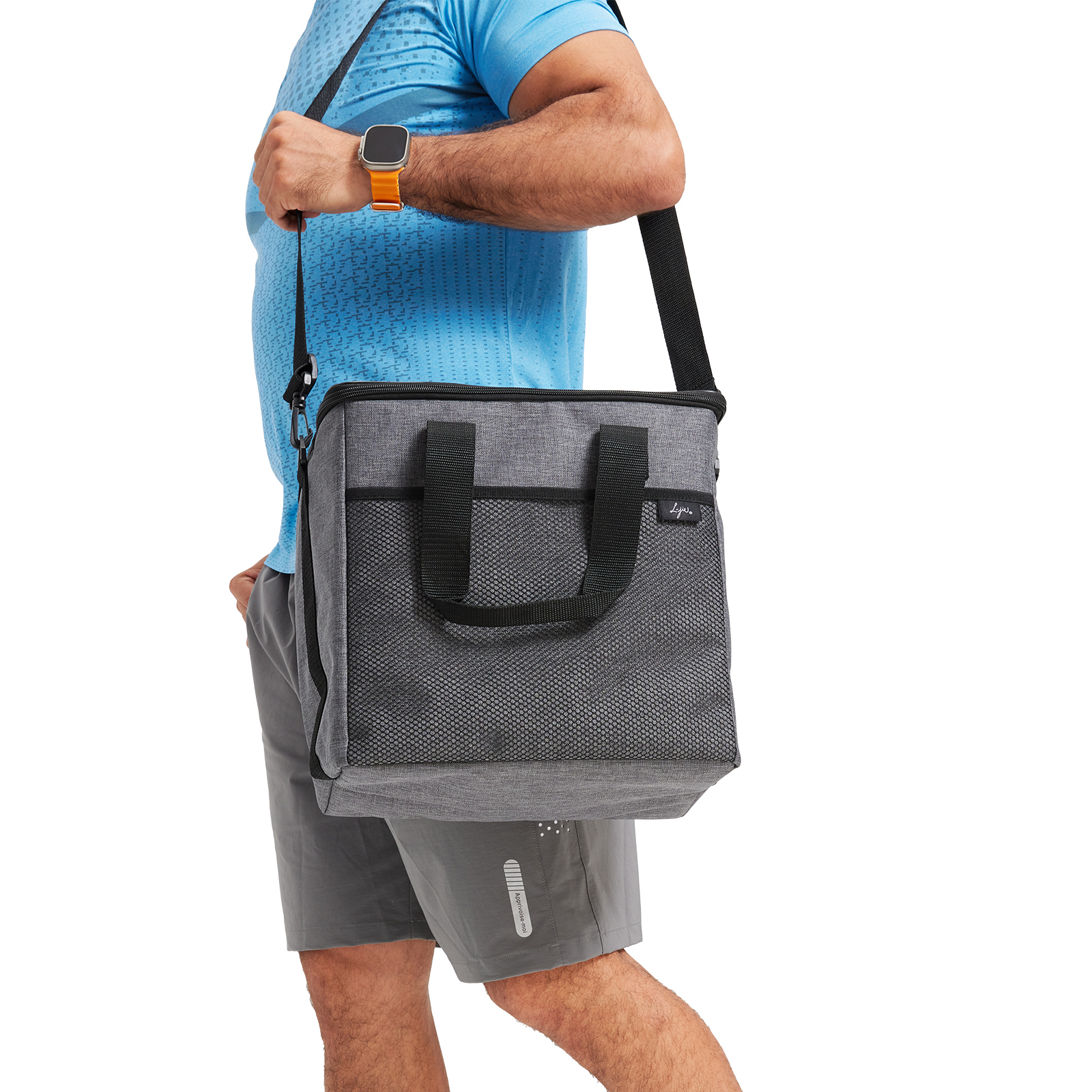 20L Insulated Cooler Bag, Shopping Bags, Thermal, Zipper, Collapsible, Tote, Cooler, Food Transport hot and Cold, Camping, delivery Groceries Freezer, Beach or Picnic Bags