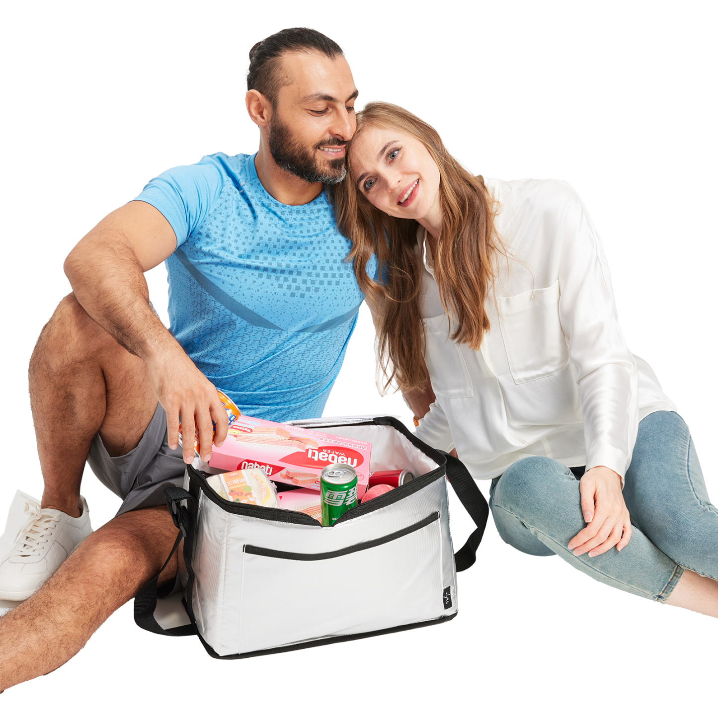 20L Insulated Cooler Bag, Shopping Bags, Thermal, Zipper, Collapsible, Tote, Cooler, Food Transport hot and Cold, Camping, delivery Groceries Freezer, Beach or Picnic Bags