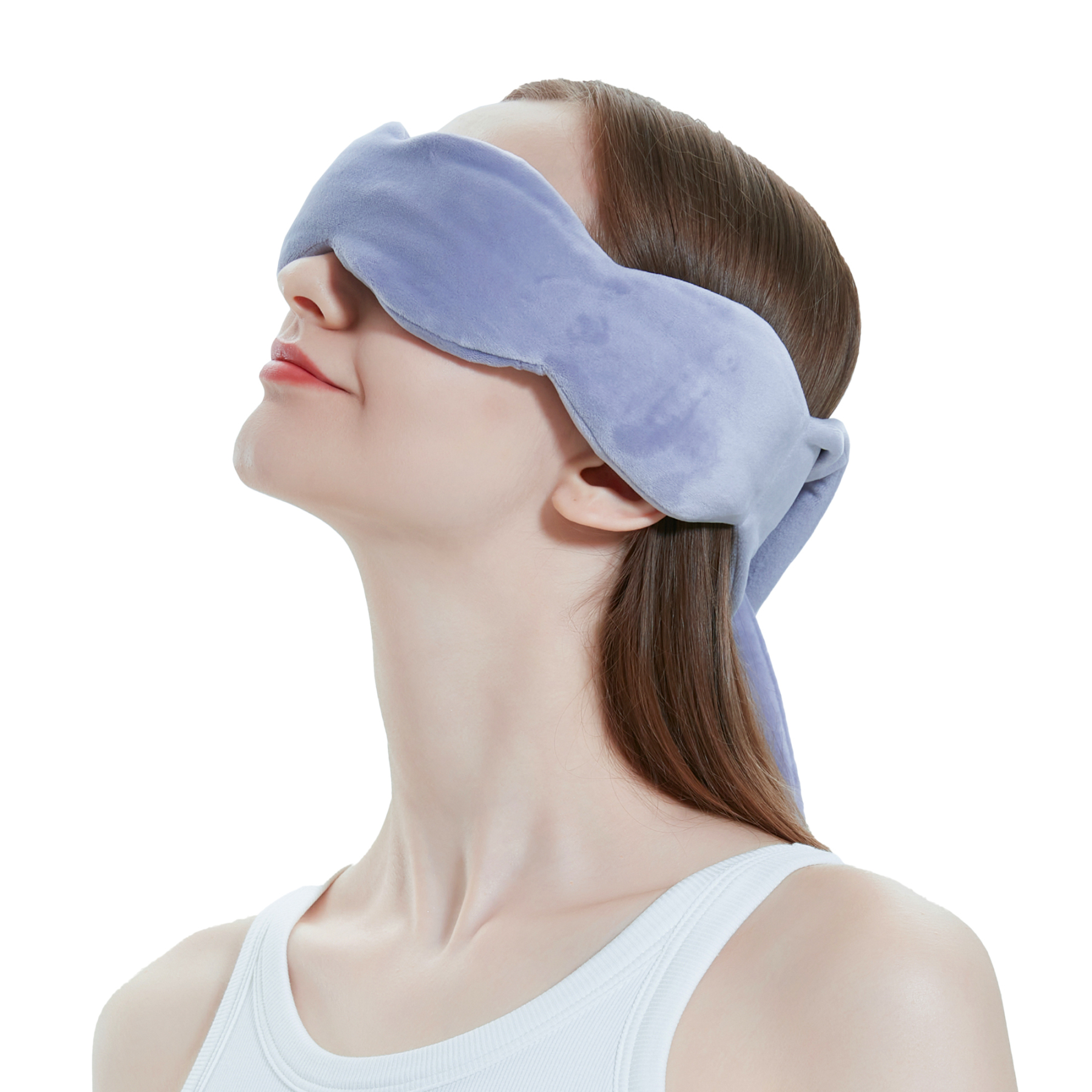 1pc Gentle Pressure Sleep Mask, Hot and Cold Eye Mask, Light Blocking Design For Sleeping, Travel & Relaxation, Flaxseed Filled, Microwaveable(with Washable Cover)