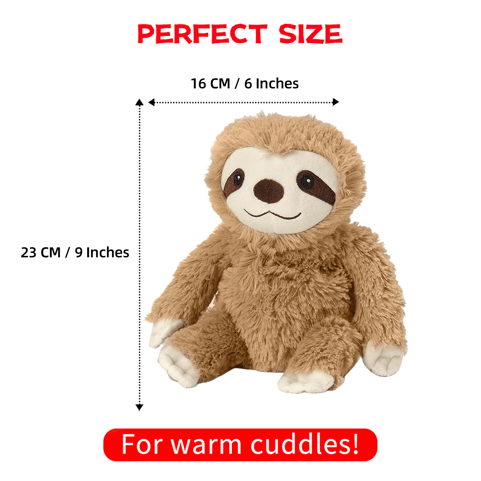 Microwave Heating Pad Animal, Heatable Stuffed Sloth Plush, Warmable Heating Pad, Warm and Hot Therapy for Cramps, Back, and Neck Pain Relief, Keep Warm In Autumn And Winter