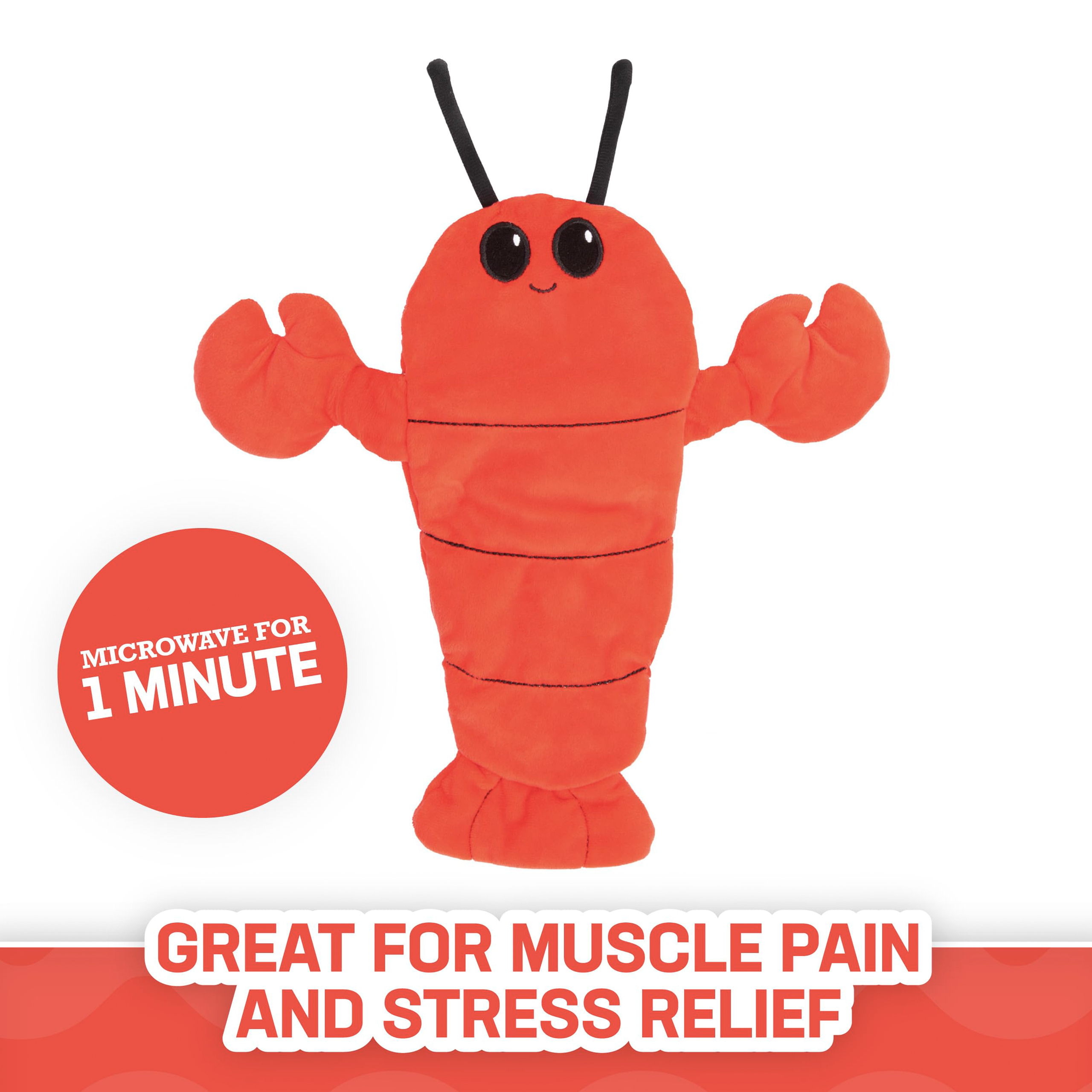 1pc Microwave Heating Pads For Cramps, Lobster Heating Pad, Hot Cold Pack, Microwavable Animals