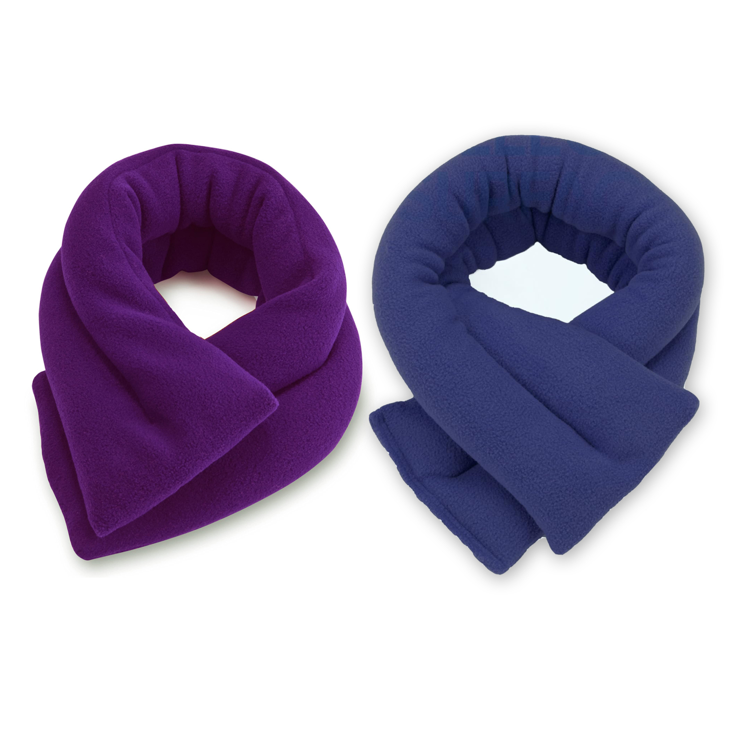 Microwave Heating Pad, Microwavable Moist Heated Neck and Shoulder Wrap, Versatile Weighted Beanbag Cold Pack or Warm Compress, 26x5 Inches, Navy Blue, Keep Warm In Autumn And Winter