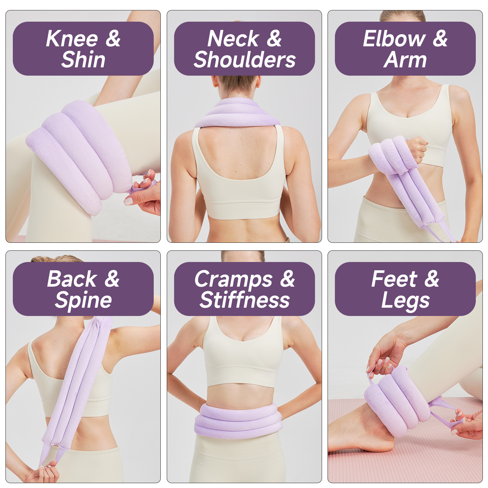 BECGAM Microwave Heating Pad, Microwavable Heating Pads for Neck and Shoulder, Heating Pad Microwavable Moist Heat Pack, Warm Compress