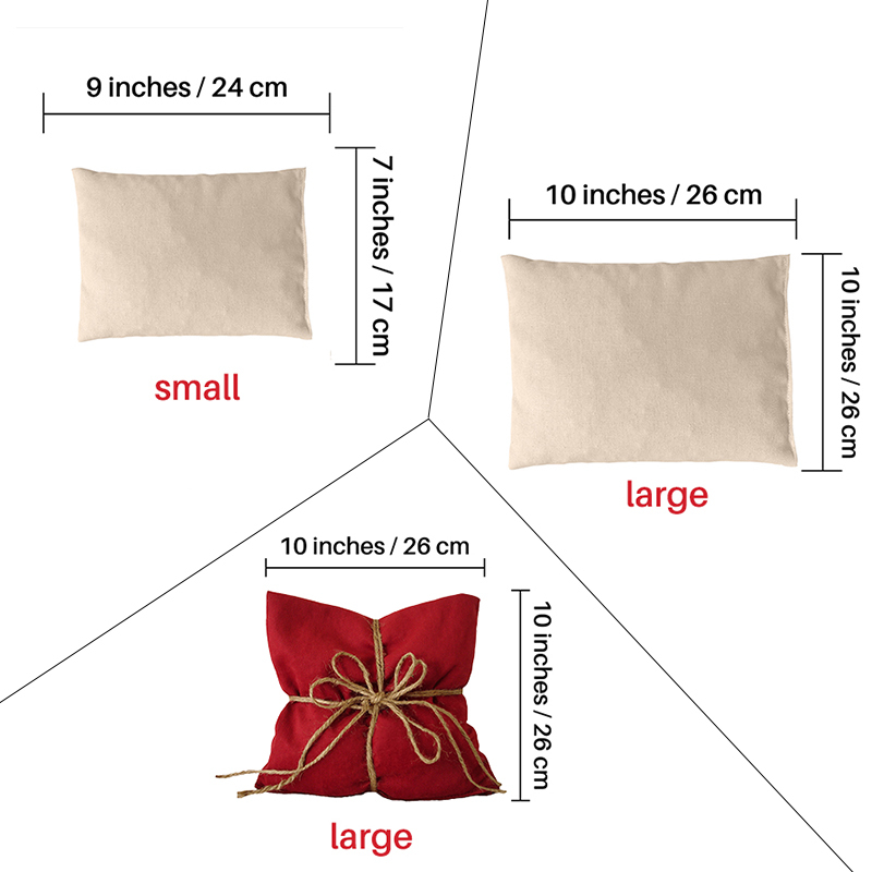 Heated Pillow, Microwave Heating Pad for Cramps, Back, Neck, Shoulders, Leg - Reusable Heat Pack, Hot Moist Microwavable Relax Pack