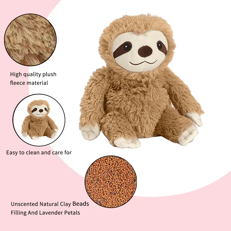 Microwave Heating Pad Animal, Heatable Stuffed Sloth Plush, Warmable Heating Pad, Warm and Hot Therapy for Cramps, Back, and Neck Pain Relief, Keep Warm In Autumn And Winter