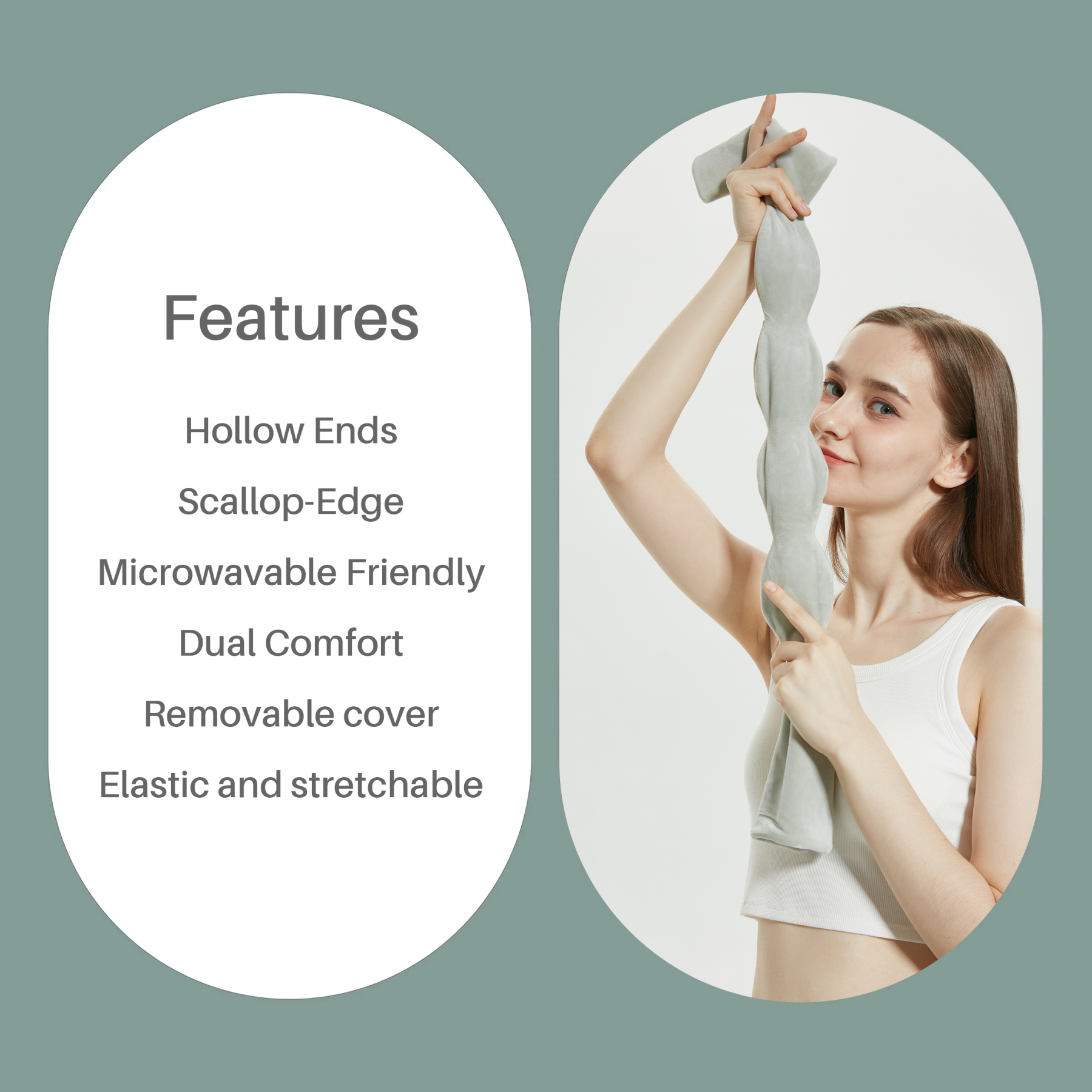 1pc Gentle Pressure Sleep Mask, Hot and Cold Eye Mask, Light Blocking Design For Sleeping, Travel & Relaxation, Flaxseed Filled, Microwaveable(with Washable Cover)