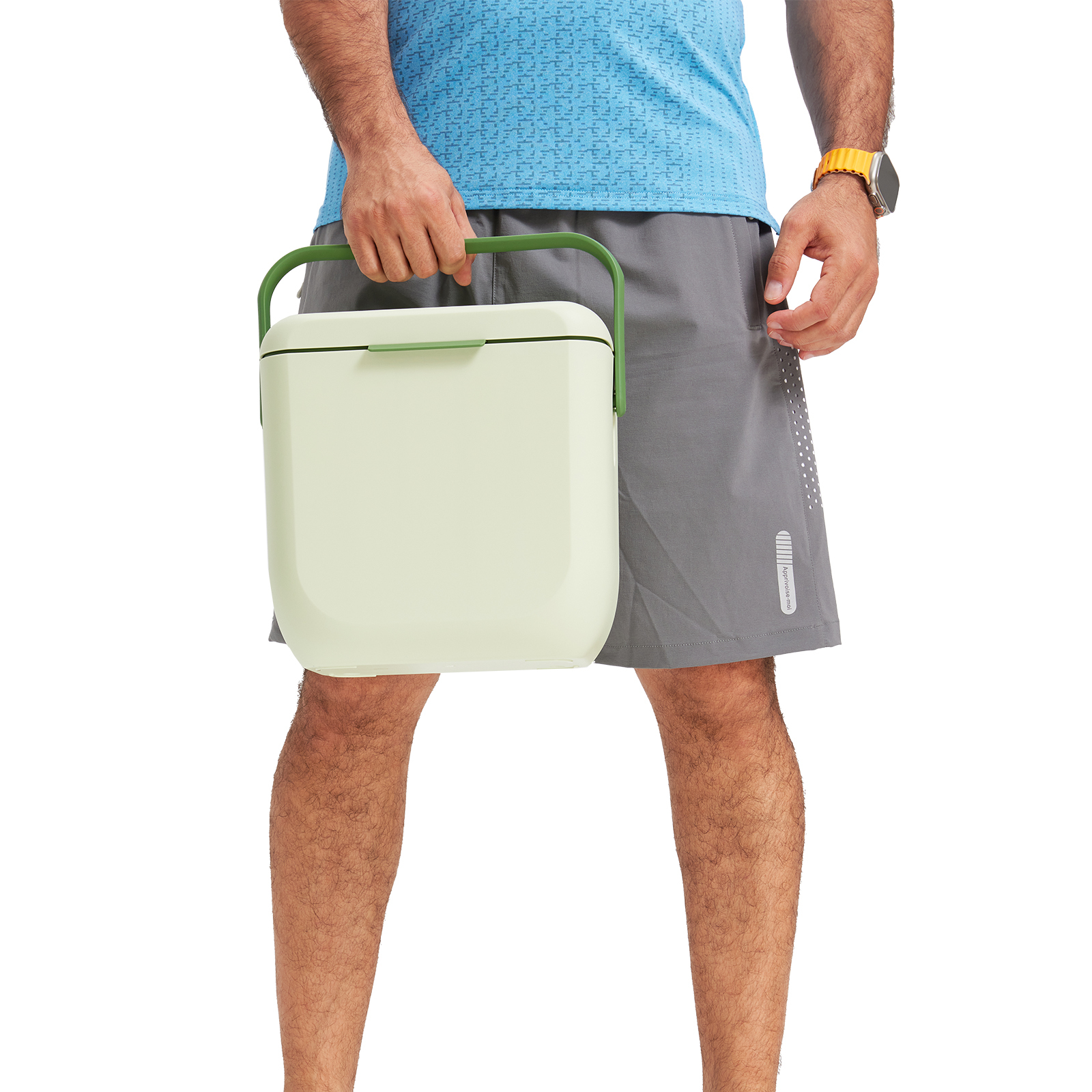 Cooler Box With 6 Ice Packs, Ice Cooler, Ice Chest Cooler, Hard Chest Box with Handles, Portable Coolers, for Beach, Drink, Beverage, Camping, Picnic, Fishing, Boat, Barbecue, Outdoor