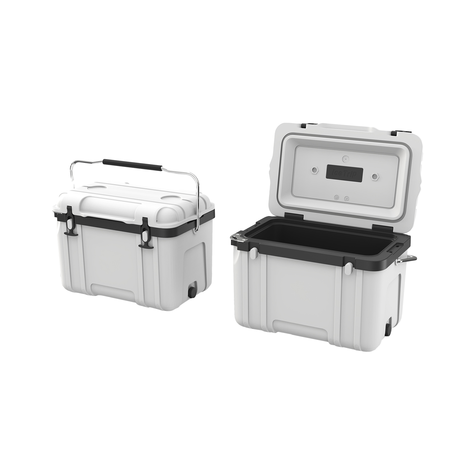 26L Cooler Box With free 10 ice packs, Ice Cooler, Ice Chest Cooler, Hard Chest Box with Handles, Portable Coolers, for Beach, Drink, Beverage, Camping, Picnic, Fishing, Boat, Barbecue, Outdoor
