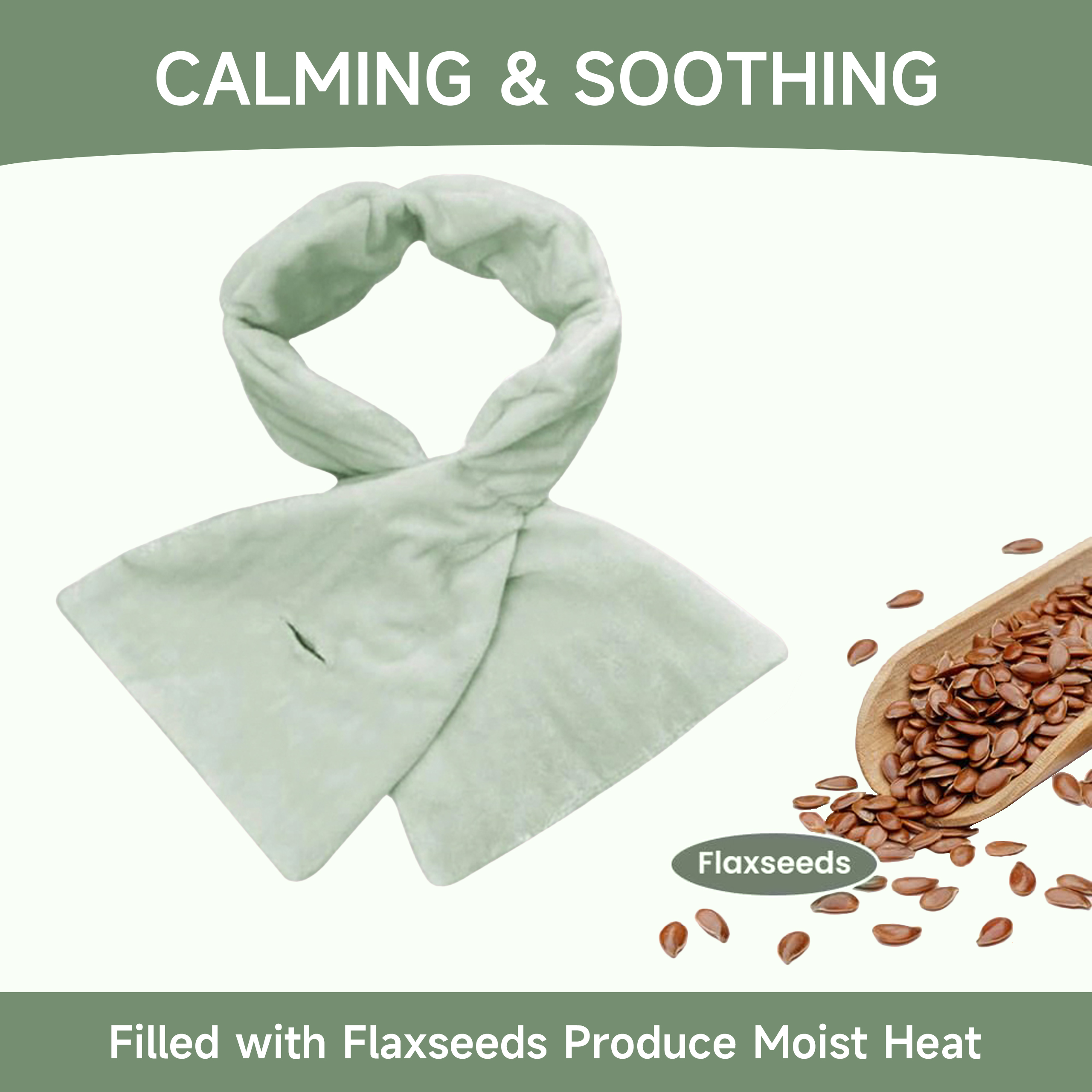 1pc Gentle Pressure Sleep Mask, Hot and Cold Eye Mask, Light Blocking Design For Sleeping, Travel & Relaxation, Flaxseed Filled, Microwaveable(with Washable Cover)