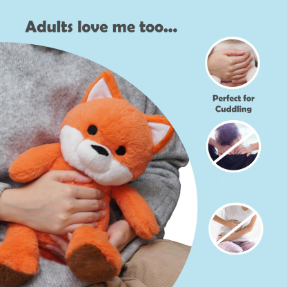 Microwave Heating Pad Animal, Heatable Stuffed Fox Plush, Fox Toy, Warmable Heating Pad, Warm and Hot Therapy for Cramps, Back, and Neck Pain Relief, Keep Warm In Autumn And Winter