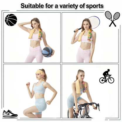Cooling Towels 40 X 8 in, Reusable Chilly Towels, Sports and Outdoors Ice Towel for Yoga, Sport, Running, Instant Cooling, Quick-Drying, Super Absorbent