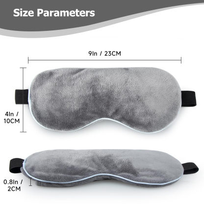 Cooling Eye Mask, Reusable Cold Sleep Eye Compress and Moist Heat for Eye Relaxing, Multipurpose Eye Bag for Dry Eyes with Microwavable Flaxseed Pad, Cold Gel Pad