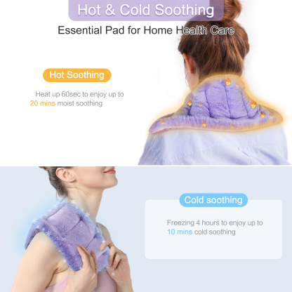 Microwave Heating Pad, 7x18" Microwavable Heating Pads for Neck and Shoulder, Heating Pad Microwavable Moist Heat Pack, Warm Compress