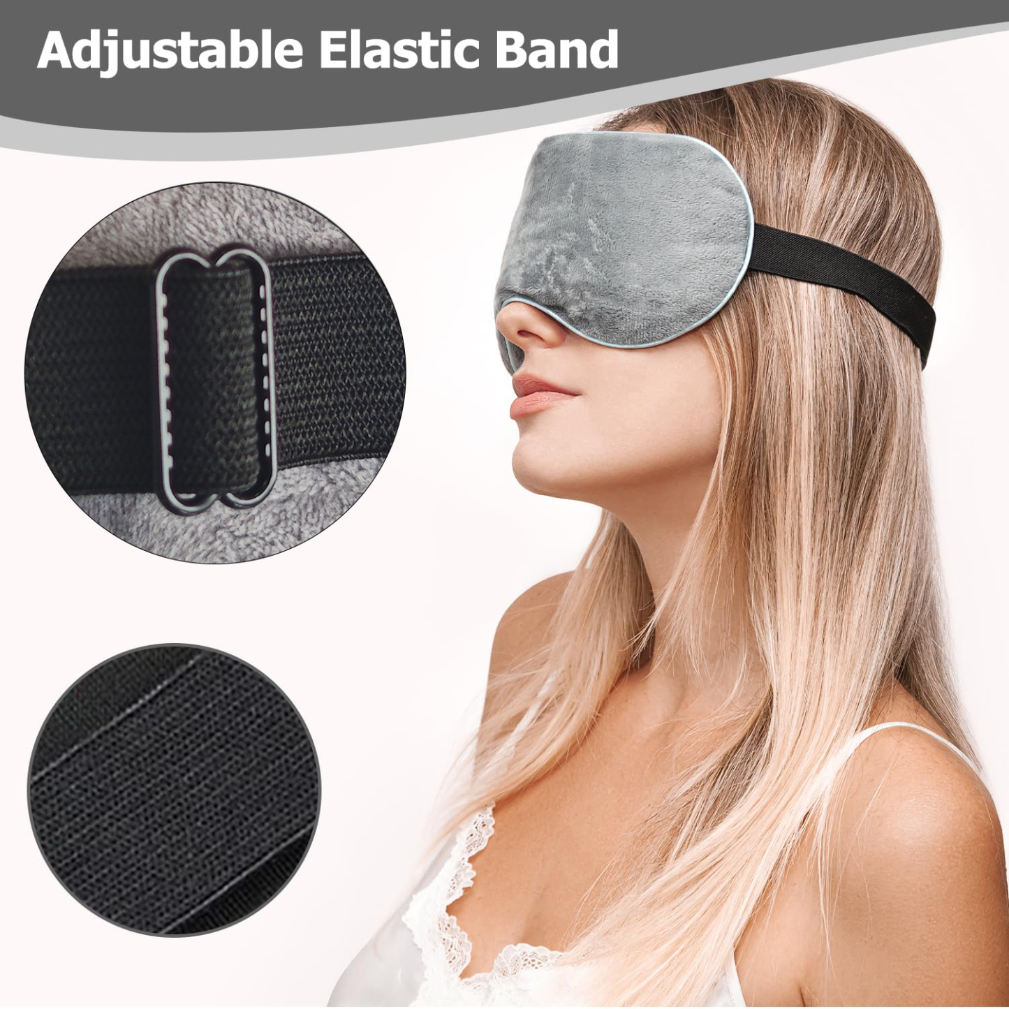 Cooling Eye Mask, Reusable Cold Sleep Eye Compress and Moist Heat for Eye Relaxing, Multipurpose Eye Bag for Dry Eyes with Microwavable Flaxseed Pad, Cold Gel Pad