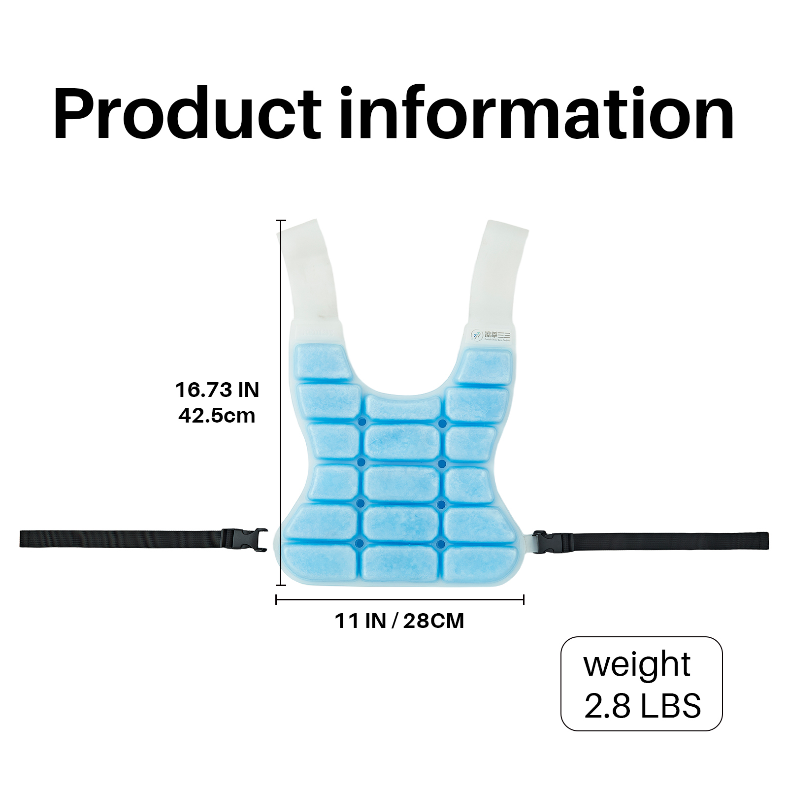 BECGAM PCM Cooling Vest for MS Patients, Heat Stroke Prevention Cooling Vest with Removable PCM Packs, Natural Freezing Below 28°C/82.4°F, Rapid Physical Cooling Vest