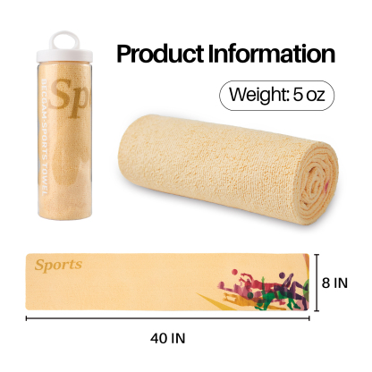 Cooling Towels 40 X 8 in, Reusable Chilly Towels, Sports and Outdoors Ice Towel for Yoga, Sport, Running, Instant Cooling, Quick-Drying, Super Absorbent