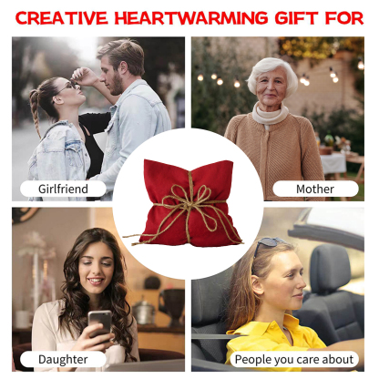 Heated Pillow, Microwave Heating Pad for Cramps, Back, Neck, Shoulders, Leg - Reusable Heat Pack, Hot Moist Microwavable Relax Pack