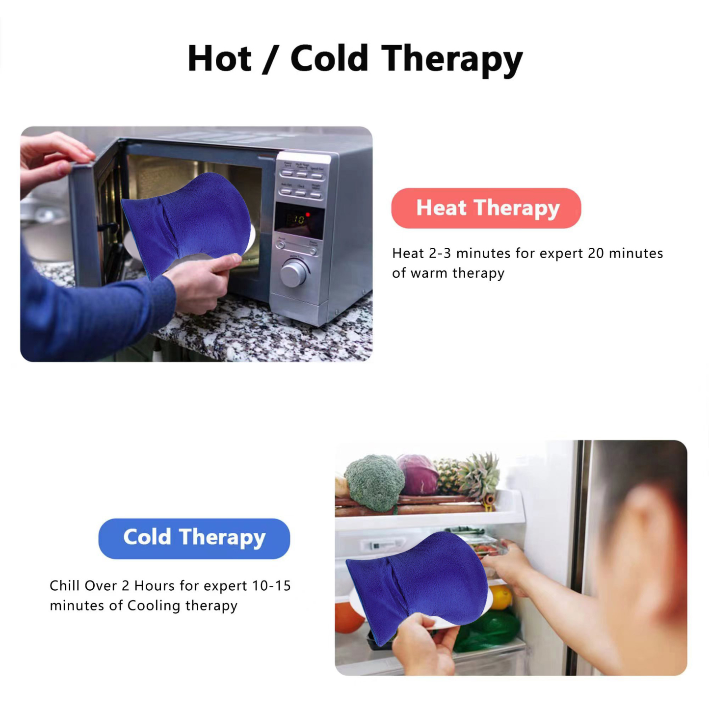 Microwavable Therapy Mittens–Relief for Hands and Fingers in Cases of Stiff Joints, Arthritis, Trigger Finger, Inflammation, Raynaud's, Carpal Tunnel–Heated Hands Mitts Warmers–Scented Gloves