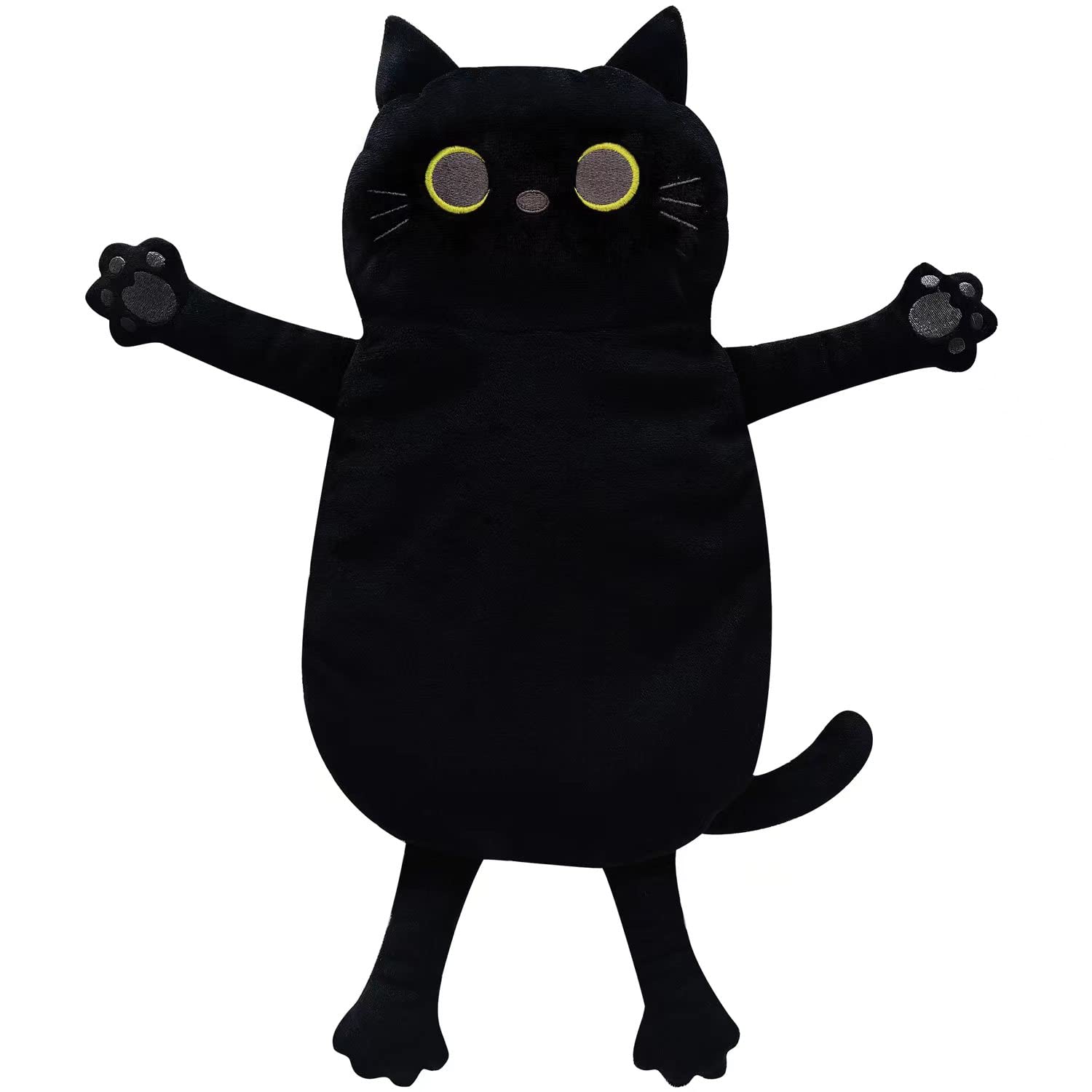 Microwave Heating Pad for Pain Relief, Heating Pads for Cramps, Back Pain, Neck Shoulder, Muscles, Knee, Joints, Microwavable Natural Heat Pack Moist Heat, Black Cat, Keep Warm In Autumn And Winter