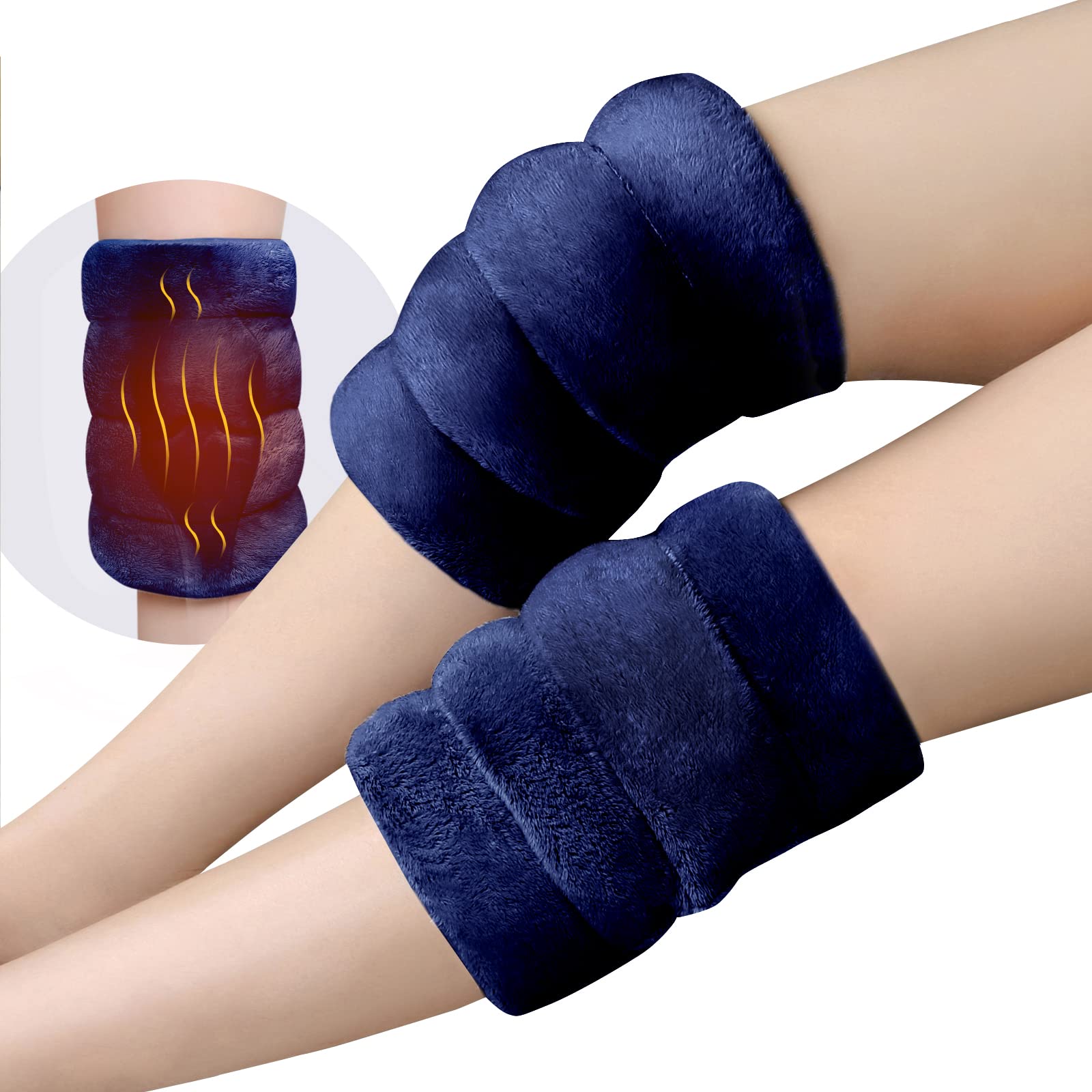 Microwave Heating Pad for Knee Pain Relief & Arthritis Elbow,Muscle and Joint, Microwavable Heated Knee Wrap for Tennis Elbow Treatment, Men and Women