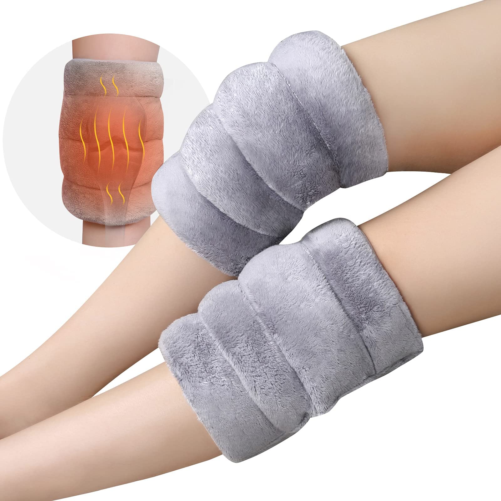 Microwave Heating Pad for Knee Pain Relief & Arthritis Elbow,Muscle and Joint, Microwavable Heated Knee Wrap for Tennis Elbow Treatment, Men and Women