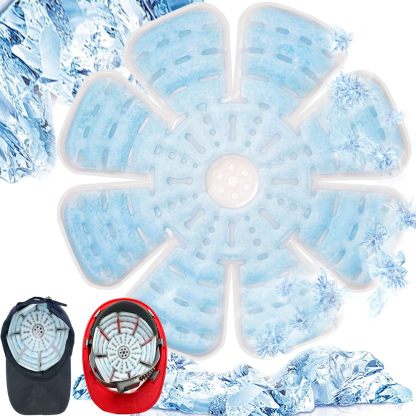 Ice Pack Hat, TPU & PCM Material, Reusable Head Cooling, Freezes Below 28°C, Summer Cooling for Helmets, Unisex