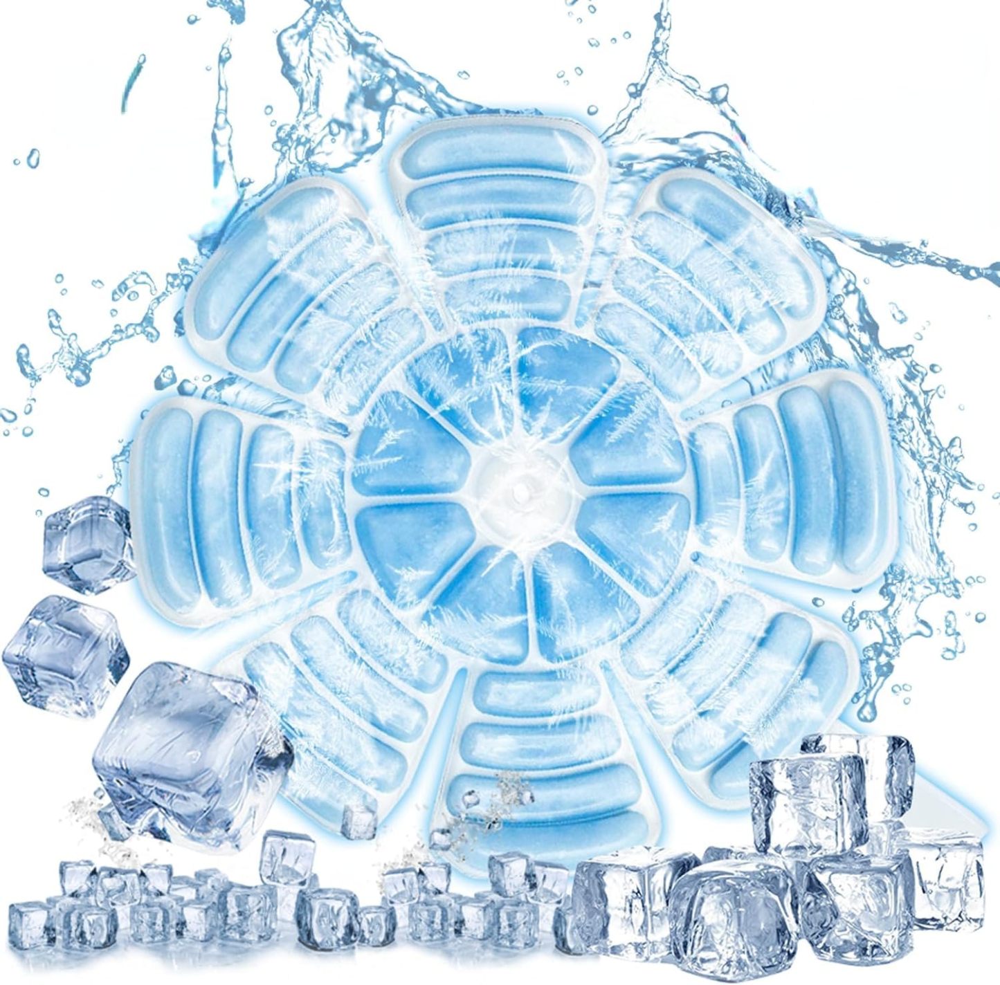 Ice Pack Hat, TPU & PCM Material, Reusable Head Cooling, Freezes Below 28°C, Summer Cooling for Helmets, Unisex