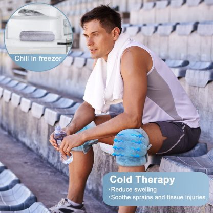 Microwave Heating Pad for Knee Pain Relief & Arthritis Elbow,Muscle and Joint, Microwavable Heated Knee Wrap for Tennis Elbow Treatment, Men and Women