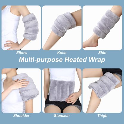 Microwave Heating Pad for Knee Pain Relief & Arthritis Elbow,Muscle and Joint, Microwavable Heated Knee Wrap for Tennis Elbow Treatment, Men and Women
