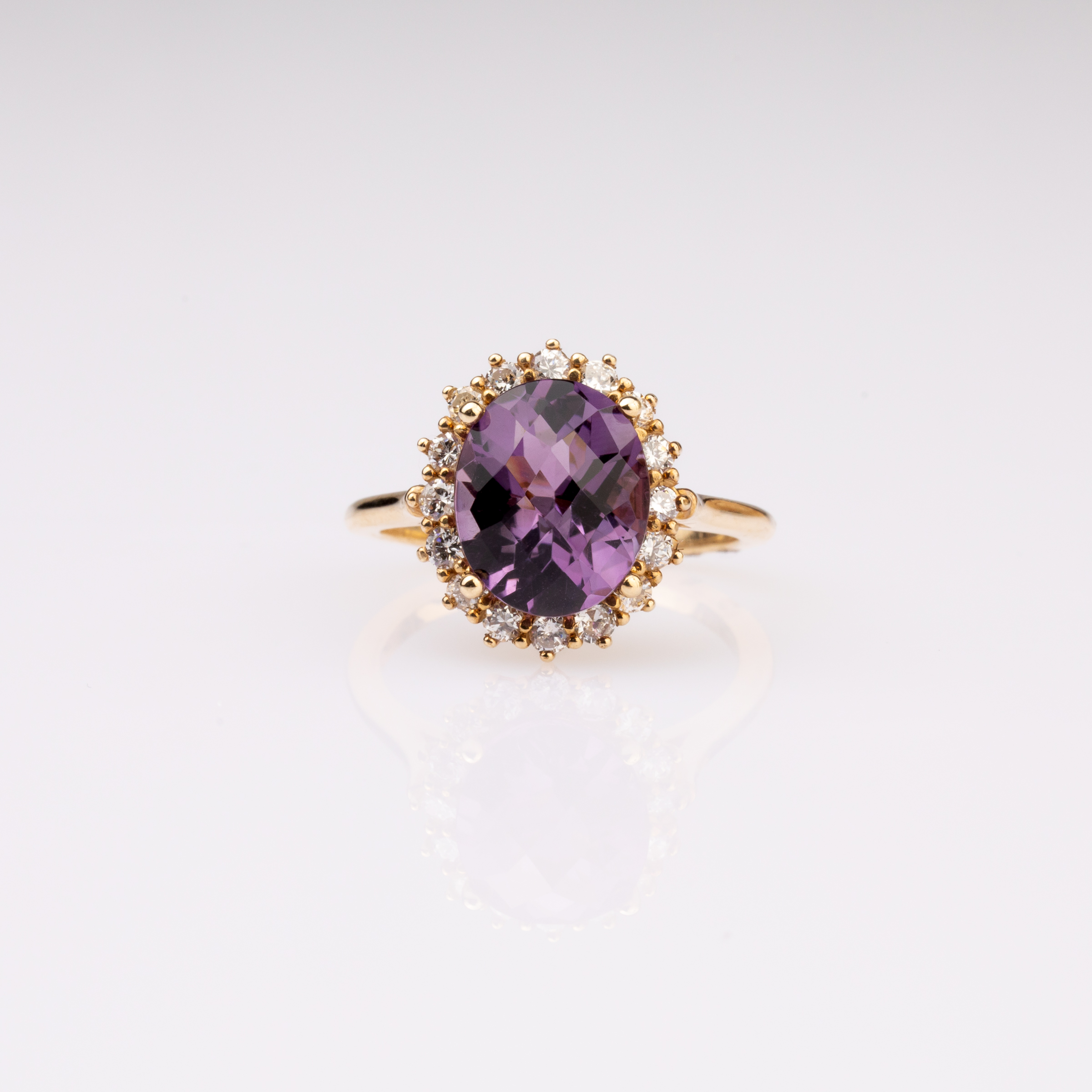 Oval Amethyst Ring
