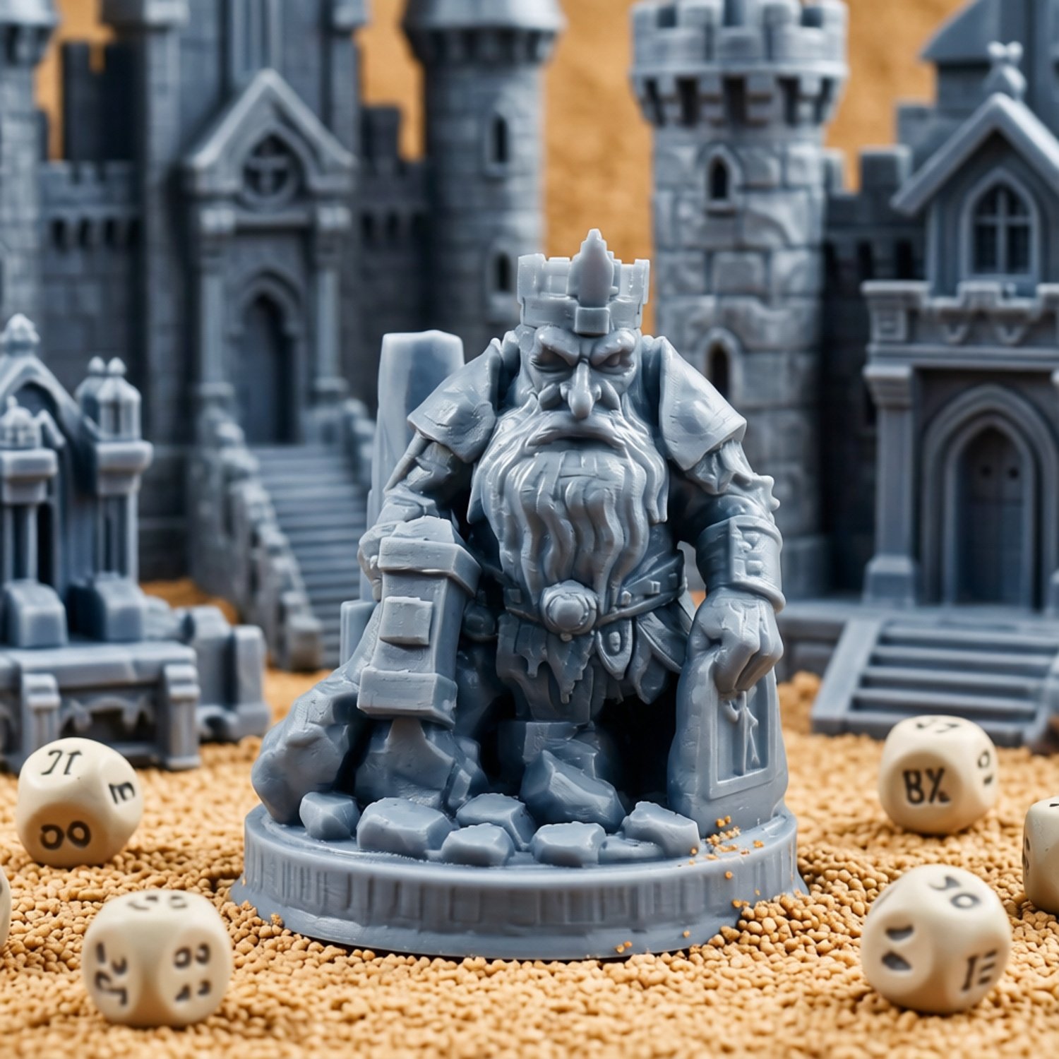 Dungeons&Dragons DND tabletop game Dwarf Soldier No. 8 model ornament