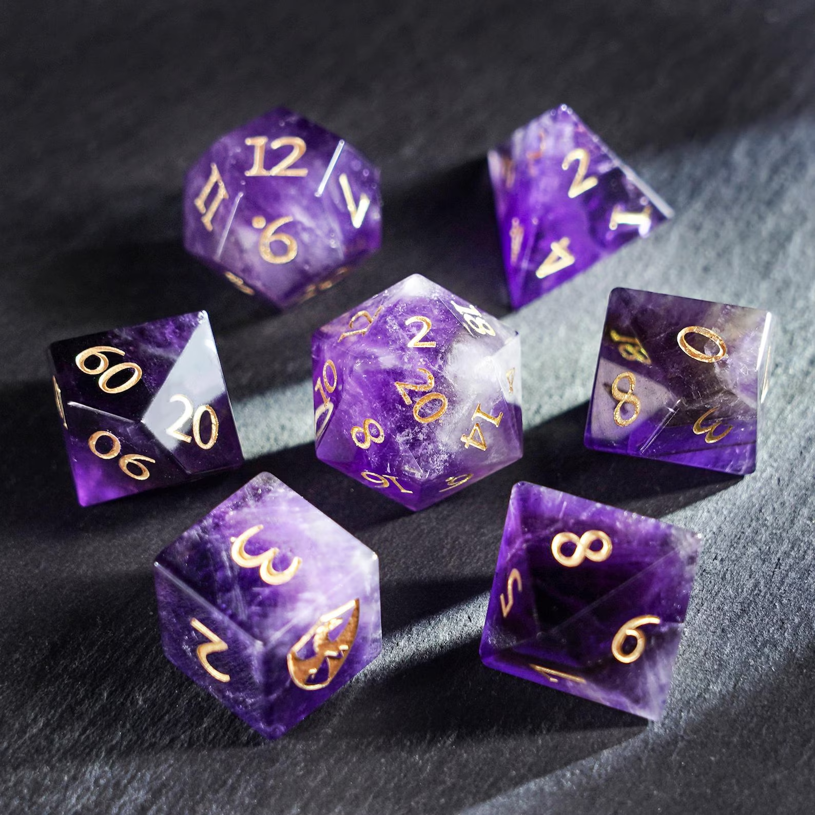 DND Purple Elf Dice