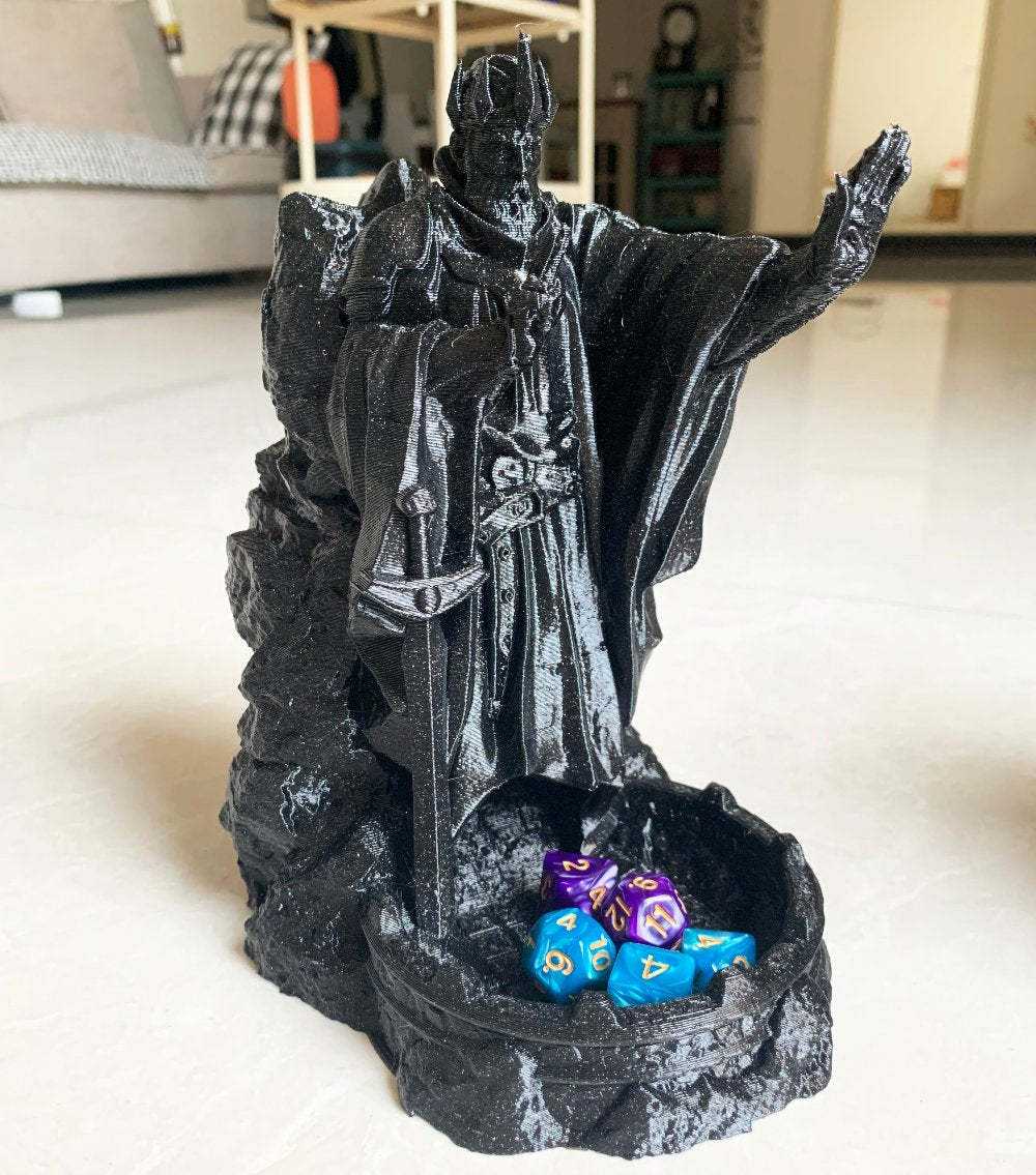 Statue of the Gods Dice Tower + Mystery Dice Set (Random Color