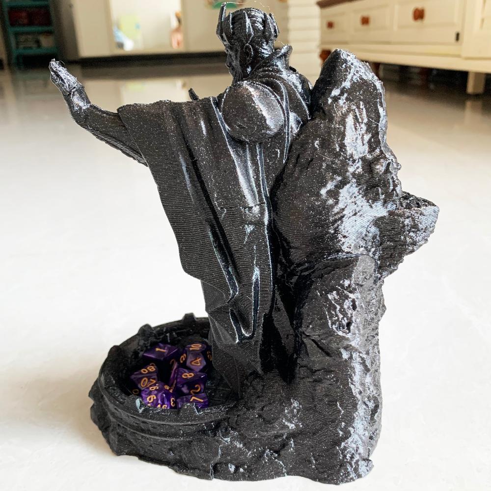 Statue of the Gods Dice Tower + Mystery Dice Set (Random Color