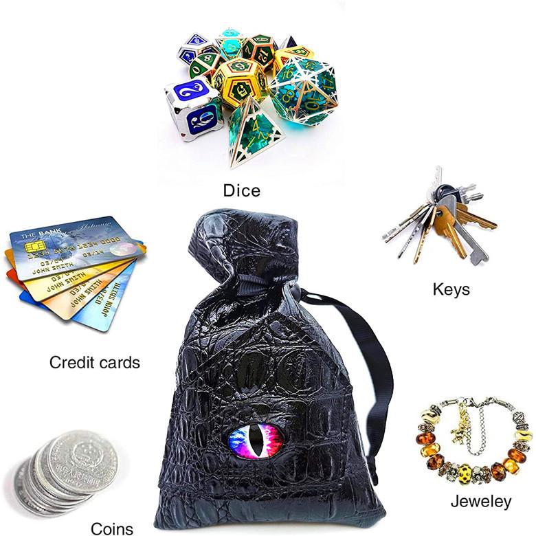 DND Dragon Eye Dice Bag (Random Color)