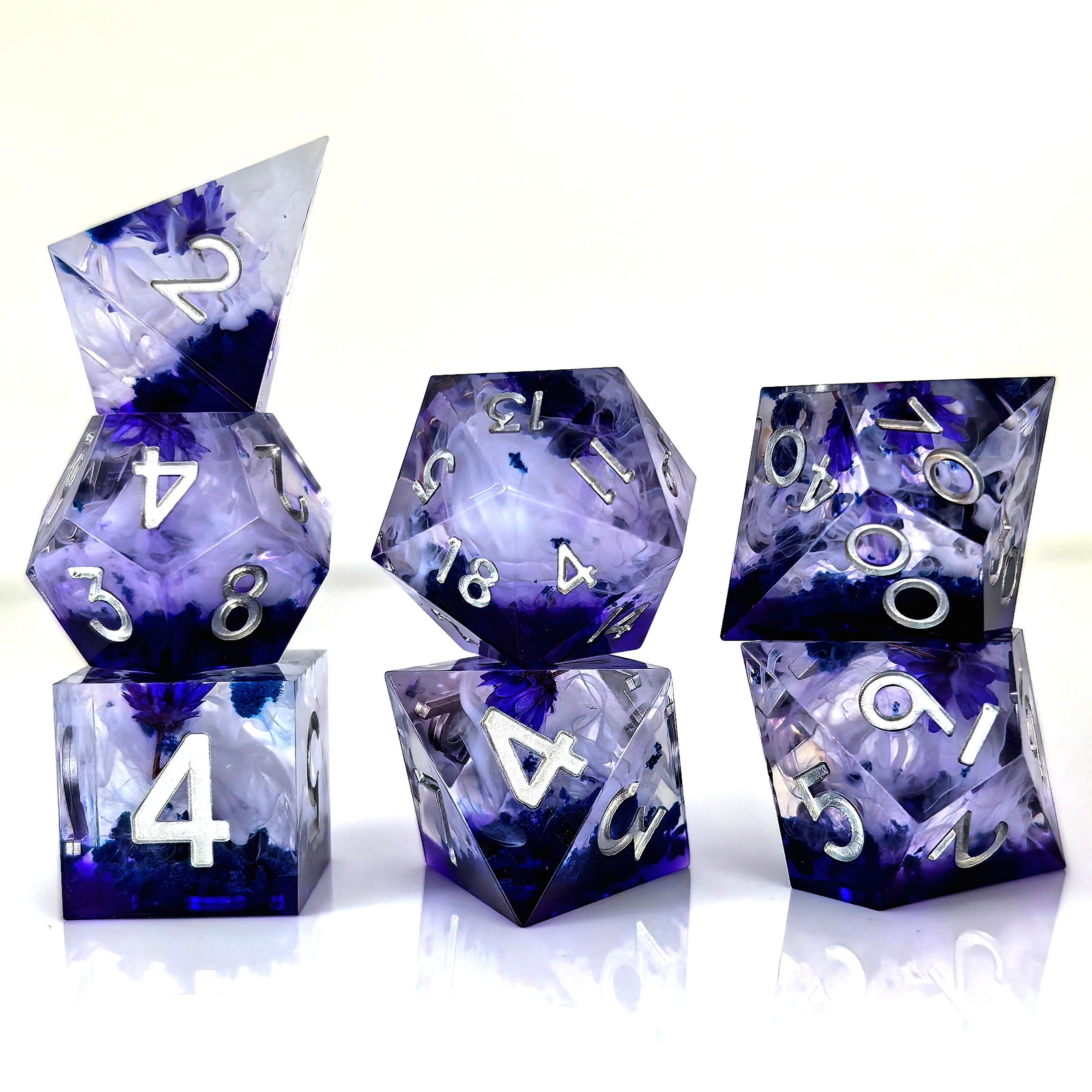 Universe Galaxy Resin Dice Set * Sharp Edge